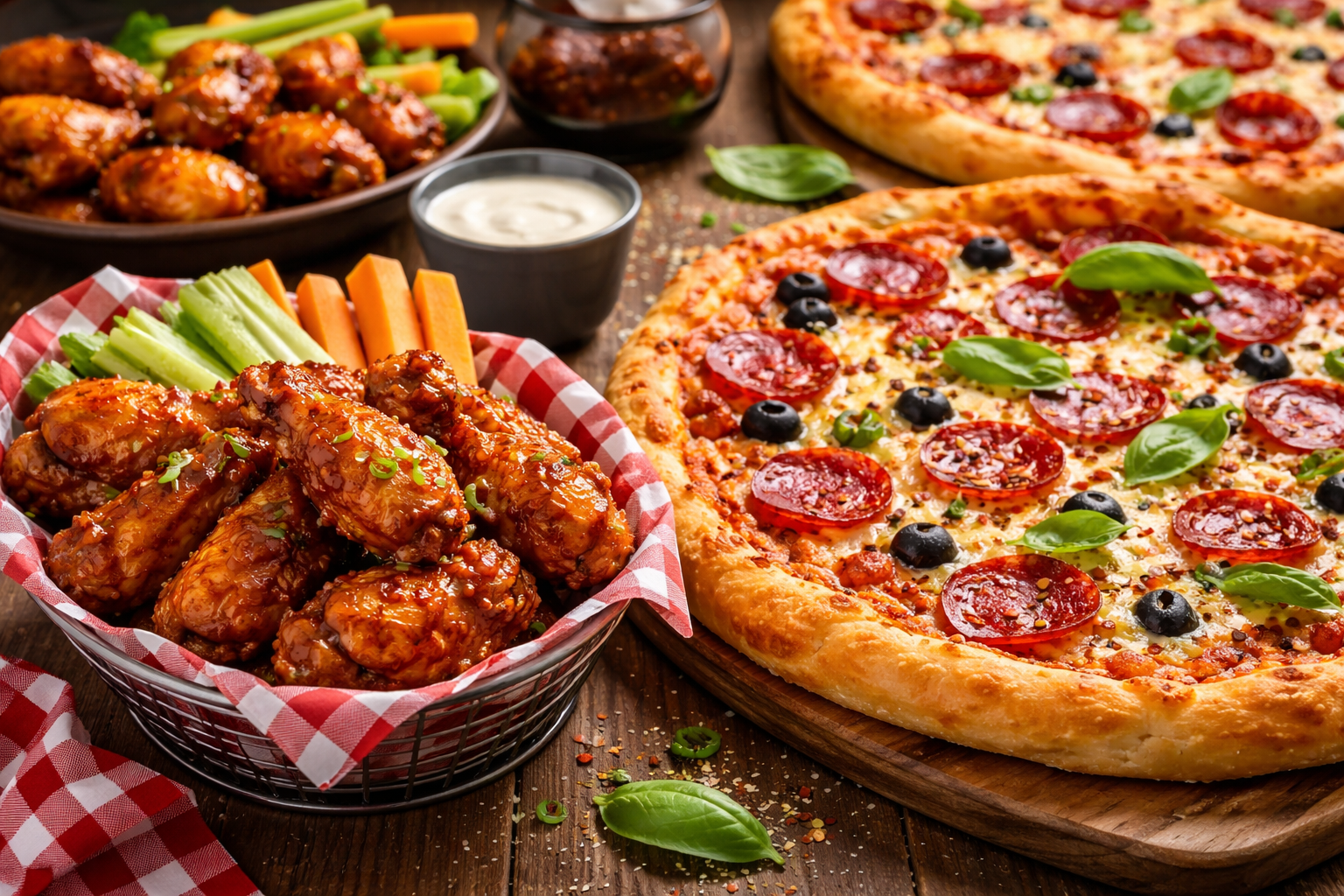 Pizza and Wings